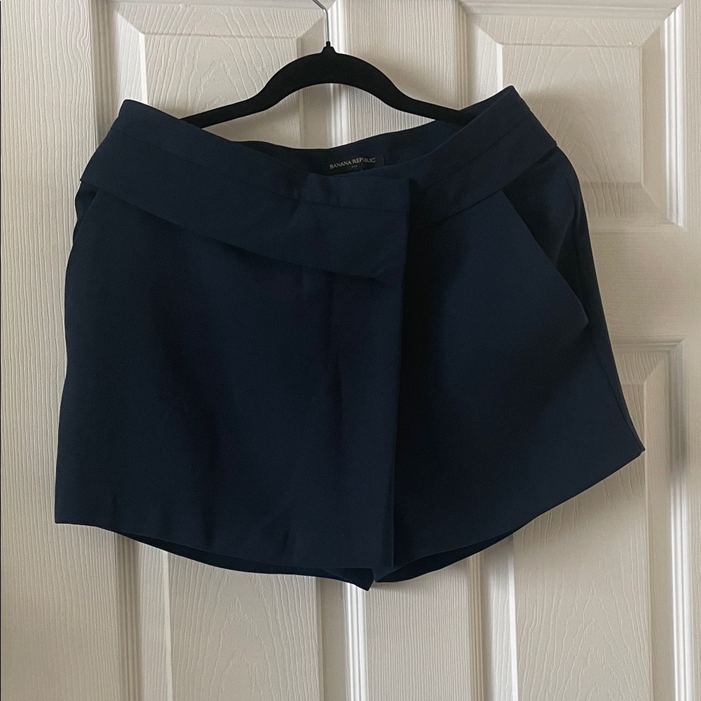 Banana republic skirt navy blue preppy nautical summer bra